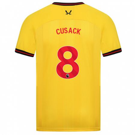 Kandiny Niño Camiseta Maddy Cusack † #8 Amarillo 2ª Equipación 2023/24 La Camisa Chile