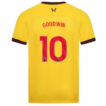 Kandiny Niño Camiseta Isobel Goodwin #10 Amarillo 2ª Equipación 2023/24 La Camisa Chile