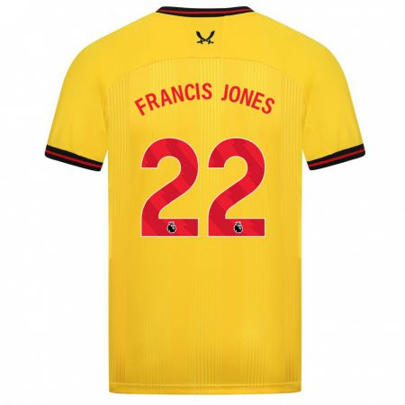 Kandiny Niño Camiseta Maria Francis-Jones #22 Amarillo 2ª Equipación 2023/24 La Camisa Chile