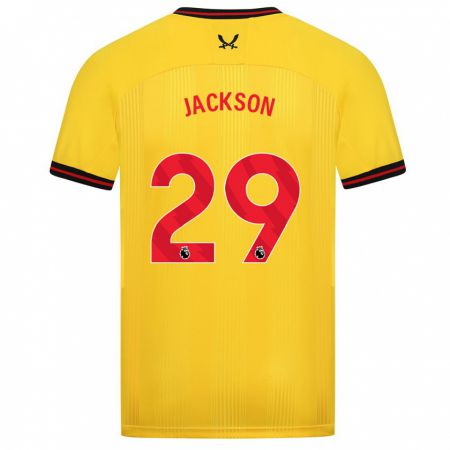 Kandiny Niño Camiseta Fallon Olivia Connolly-Jackson #29 Amarillo 2ª Equipación 2023/24 La Camisa Chile