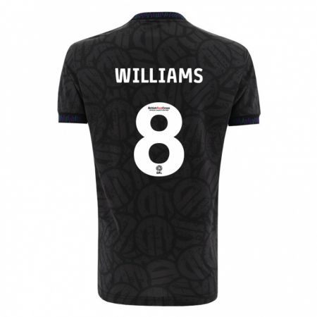 Kandiny Niño Camiseta Joe Williams #8 Negro 2ª Equipación 2023/24 La Camisa Chile