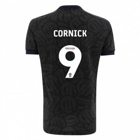 Kandiny Niño Camiseta Harry Cornick #9 Negro 2ª Equipación 2023/24 La Camisa Chile