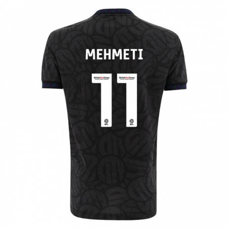 Kandiny Niño Camiseta Anis Mehmeti #11 Negro 2ª Equipación 2023/24 La Camisa Chile