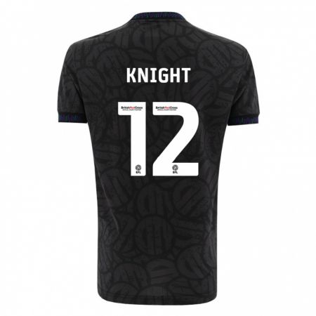 Kandiny Niño Camiseta Jason Knight #12 Negro 2ª Equipación 2023/24 La Camisa Chile