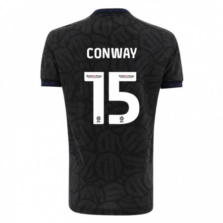 Kandiny Niño Camiseta Tommy Conway #15 Negro 2ª Equipación 2023/24 La Camisa Chile