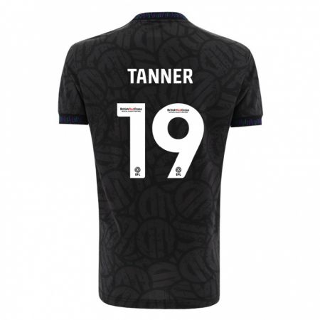 Kandiny Niño Camiseta George Tanner #19 Negro 2ª Equipación 2023/24 La Camisa Chile