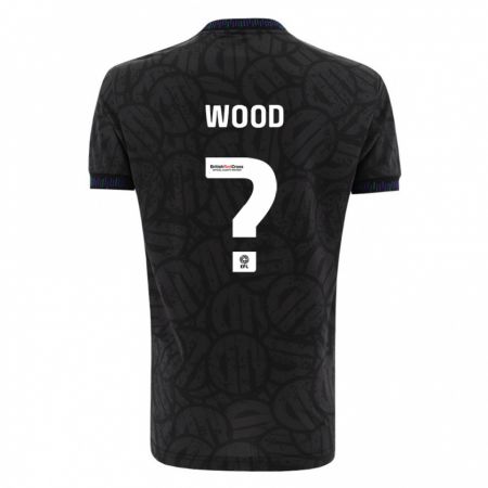 Kandiny Niño Camiseta Callum Wood #0 Negro 2ª Equipación 2023/24 La Camisa Chile