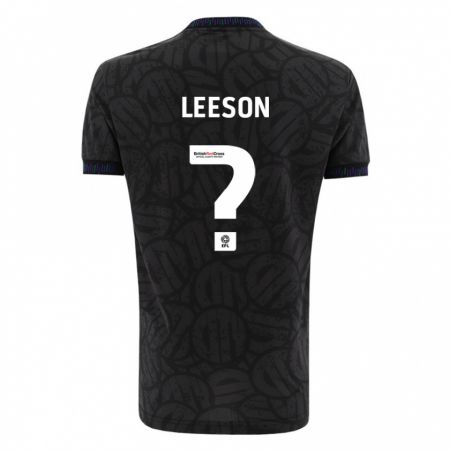 Kandiny Niño Camiseta Harry Leeson #0 Negro 2ª Equipación 2023/24 La Camisa Chile