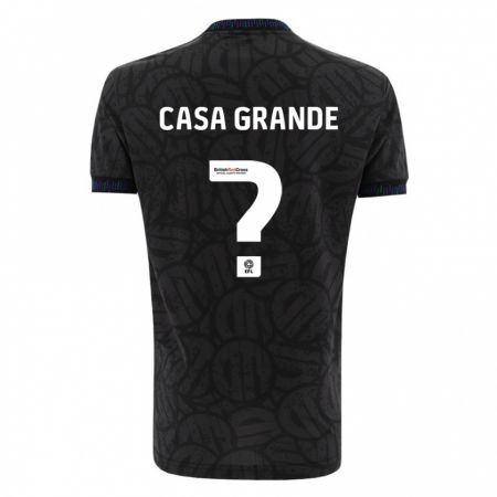 Kandiny Niño Camiseta Josey Casa-Grande #0 Negro 2ª Equipación 2023/24 La Camisa Chile