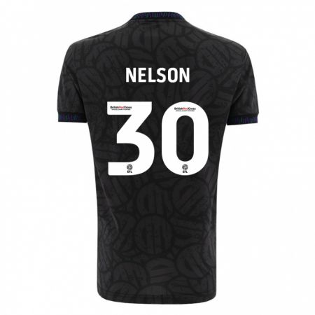 Kandiny Niño Camiseta Raekwon Nelson #30 Negro 2ª Equipación 2023/24 La Camisa Chile