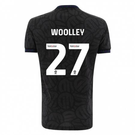 Kandiny Niño Camiseta Jesse Woolley #27 Negro 2ª Equipación 2023/24 La Camisa Chile