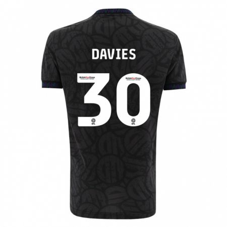 Kandiny Niño Camiseta Yasmin Davies #30 Negro 2ª Equipación 2023/24 La Camisa Chile