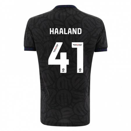 Kandiny Niño Camiseta Benedicte Haaland #41 Negro 2ª Equipación 2023/24 La Camisa Chile