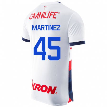 Kandiny Niño Camiseta Raúl Martínez #45 Blanco 2ª Equipación 2023/24 La Camisa Chile