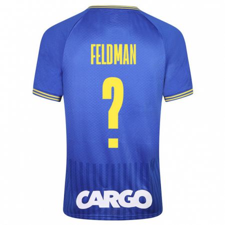 Kandiny Niño Camiseta Ron Feldman #0 Azul 2ª Equipación 2023/24 La Camisa Chile