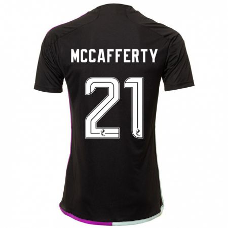 Kandiny Niño Camiseta Eirinn Mccafferty #21 Negro 2ª Equipación 2023/24 La Camisa Chile