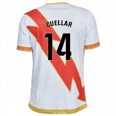 Kandiny Hombre Camiseta Alberto Cuéllar #14 Blanco 1ª Equipación 2023/24 La Camisa Chile