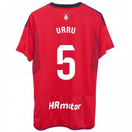 Kandiny Hombre Camiseta Irati Urruzola Bermúdez #5 Rojo 1ª Equipación 2023/24 La Camisa Chile