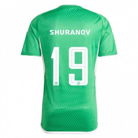 Kandiny Hombre Camiseta Erik Shuranov #19 Blanco Azul 1ª Equipación 2023/24 La Camisa Chile