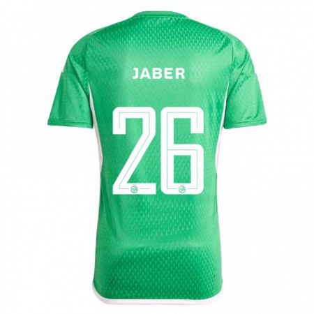 Kandiny Hombre Camiseta Mahmoud Jaber #26 Blanco Azul 1ª Equipación 2023/24 La Camisa Chile