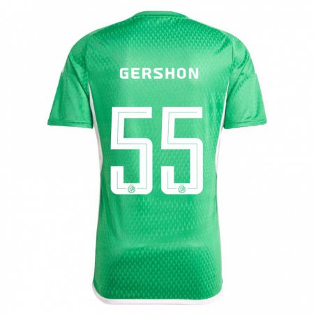 Kandiny Hombre Camiseta Rami Gershon #55 Blanco Azul 1ª Equipación 2023/24 La Camisa Chile