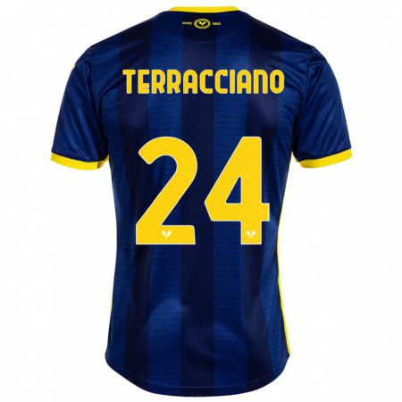 Kandiny Hombre Camiseta Filippo Terracciano #24 Armada 1ª Equipación 2023/24 La Camisa Chile