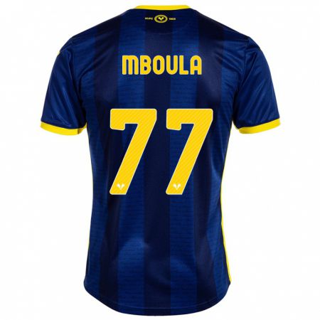 Kandiny Hombre Camiseta Jordi Mboula #77 Armada 1ª Equipación 2023/24 La Camisa Chile