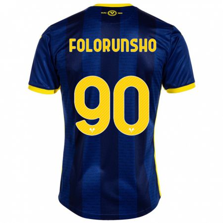 Kandiny Hombre Camiseta Michael Folorunsho #90 Armada 1ª Equipación 2023/24 La Camisa Chile