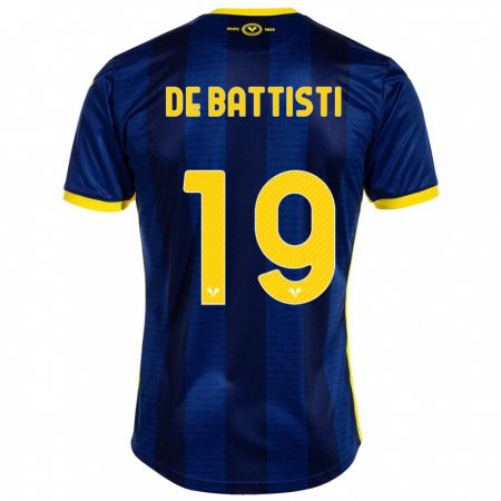 Kandiny Hombre Camiseta Davide De Battisti #19 Armada 1ª Equipación 2023/24 La Camisa Chile