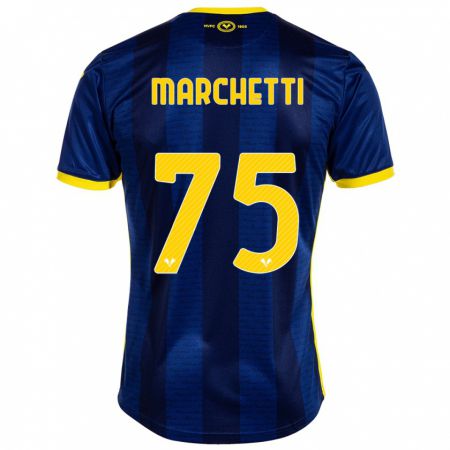 Kandiny Hombre Camiseta Nicolò Marchetti #75 Armada 1ª Equipación 2023/24 La Camisa Chile