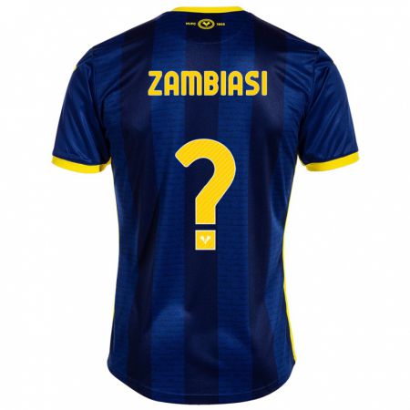 Kandiny Hombre Camiseta Yonas Zambiasi #0 Armada 1ª Equipación 2023/24 La Camisa Chile