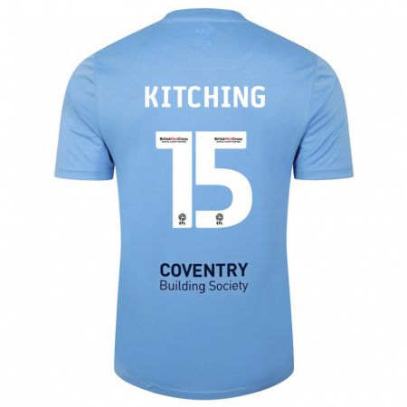 Kandiny Hombre Camiseta Liam Kitching #15 Cielo Azul 1ª Equipación 2023/24 La Camisa Chile