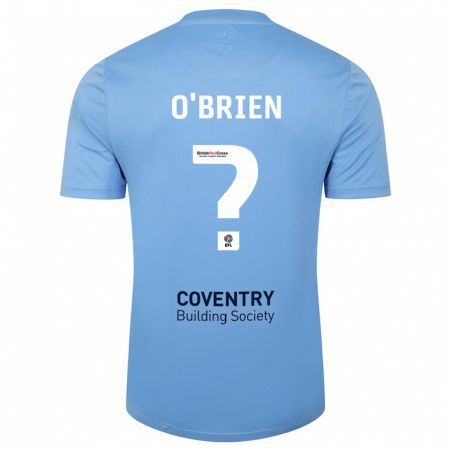 Kandiny Hombre Camiseta Fionn O'brien #0 Cielo Azul 1ª Equipación 2023/24 La Camisa Chile