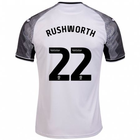 Kandiny Hombre Camiseta Carl Rushworth #22 Blanco 1ª Equipación 2023/24 La Camisa Chile