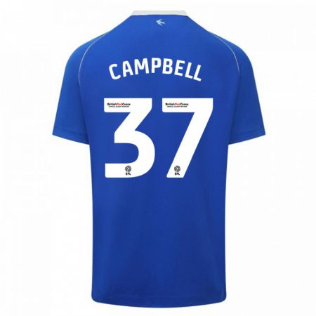 Kandiny Hombre Camiseta Vontae Daley-Campbell #37 Azul 1ª Equipación 2023/24 La Camisa Chile