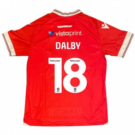 Kandiny Hombre Camiseta Sam Dalby #18 Rojo 1ª Equipación 2023/24 La Camisa Chile