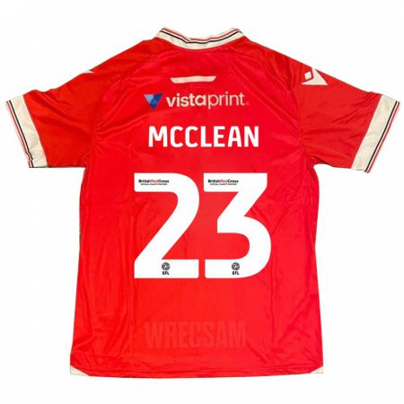 Kandiny Hombre Camiseta James Mcclean #23 Rojo 1ª Equipación 2023/24 La Camisa Chile