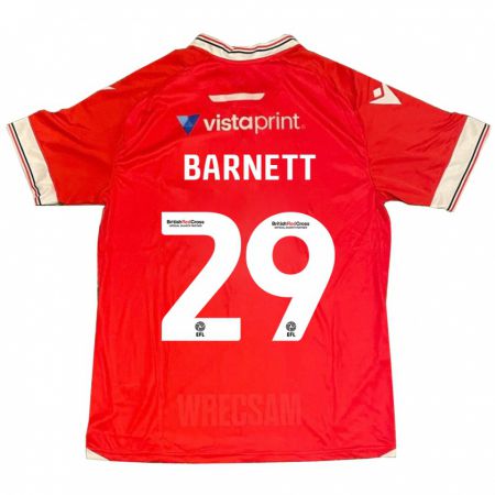 Kandiny Hombre Camiseta Ryan Barnett #29 Rojo 1ª Equipación 2023/24 La Camisa Chile