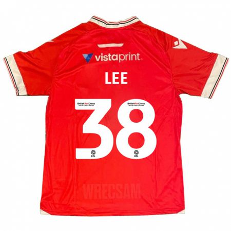 Kandiny Hombre Camiseta Elliot Lee #38 Rojo 1ª Equipación 2023/24 La Camisa Chile