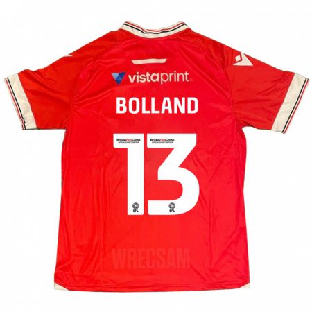 Kandiny Hombre Camiseta Charlotte Bolland #13 Rojo 1ª Equipación 2023/24 La Camisa Chile