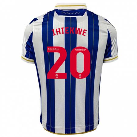 Kandiny Hombre Camiseta Michael Ihiekwe #20 Azul Blanco 1ª Equipación 2023/24 La Camisa Chile