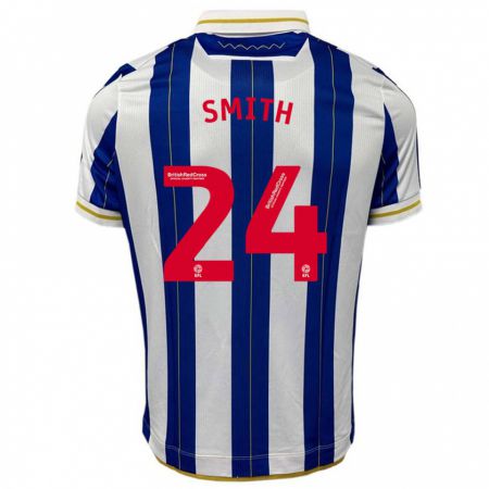 Kandiny Hombre Camiseta Michael Smith #24 Azul Blanco 1ª Equipación 2023/24 La Camisa Chile