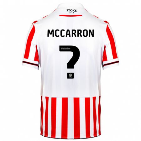 Kandiny Hombre Camiseta Liam Mccarron #0 Rojo Blanco 1ª Equipación 2023/24 La Camisa Chile