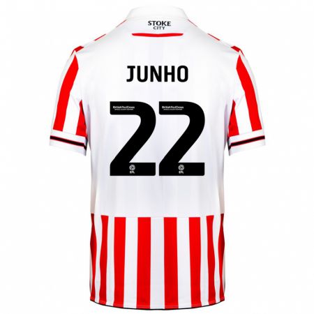 Kandiny Hombre Camiseta Joon-Ho Bae #22 Rojo Blanco 1ª Equipación 2023/24 La Camisa Chile