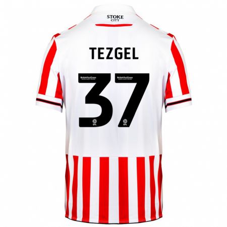 Kandiny Hombre Camiseta Emre Tezgel #37 Rojo Blanco 1ª Equipación 2023/24 La Camisa Chile