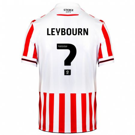 Kandiny Hombre Camiseta Charlie Leybourn #0 Rojo Blanco 1ª Equipación 2023/24 La Camisa Chile