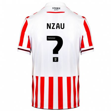 Kandiny Hombre Camiseta Pedro Nzau #0 Rojo Blanco 1ª Equipación 2023/24 La Camisa Chile