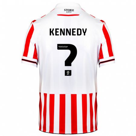 Kandiny Hombre Camiseta Dan Kennedy #0 Rojo Blanco 1ª Equipación 2023/24 La Camisa Chile