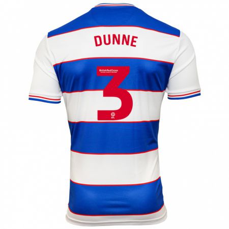 Kandiny Hombre Camiseta Jimmy Dunne #3 Blanco Azul 1ª Equipación 2023/24 La Camisa Chile