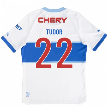 Kandiny Hombre Camiseta Milan Tudor #22 Blanco 1ª Equipación 2023/24 La Camisa Chile